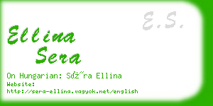 ellina sera business card